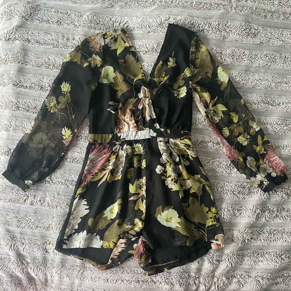 forever 21 floral romper/playsuit